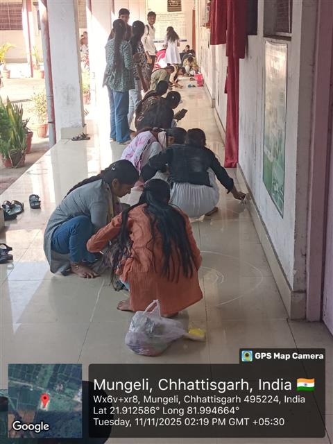 सरदार वल्लभभाई पटेल की 150 वर्षगांठ के उपलक्ष्य में रगोंली का आयोजन